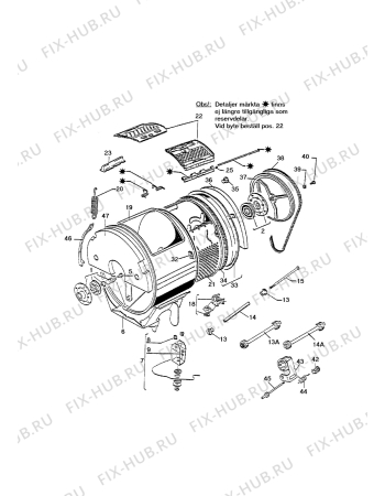 Взрыв-схема стиральной машины Zanussi ZC621X - Схема узла W30 Drum C